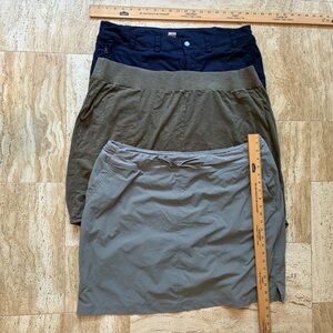 Duluth Trading Skort Trio - Navy , Gray, Olive